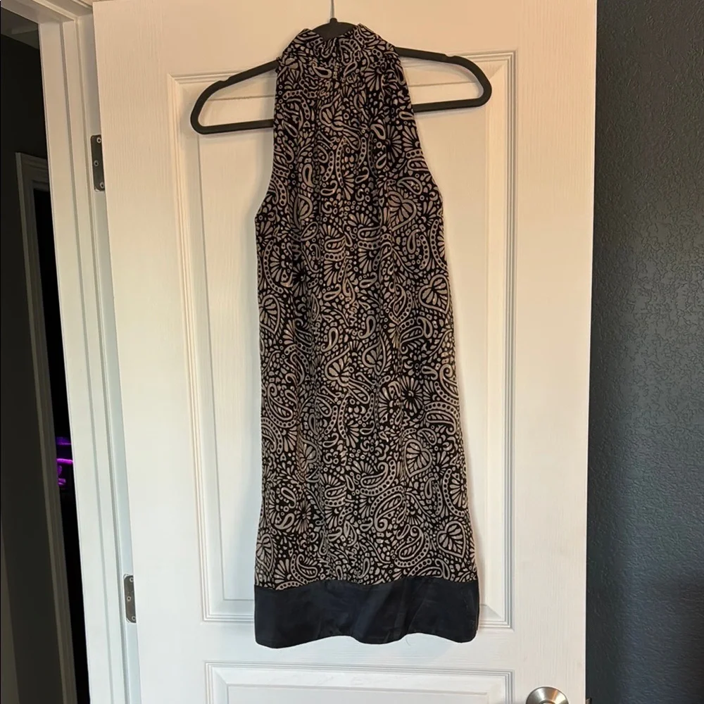 Shoshanna Elegant Black and Cream Paisley Dress Size 10 - Picture 3 of 3